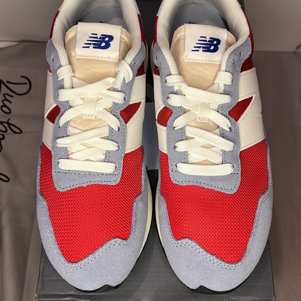 Mens NIB New Balance 237 red and blue size 9 - Picture 5 of 16